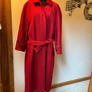 Vintage Brooks Brothers Red Trench Coat